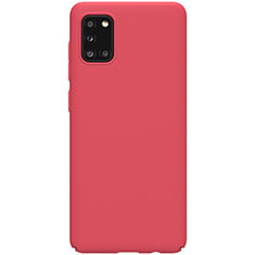 Funda Dura Plastico Rigida Carcasa Mate M03 para Samsung Galaxy A31 Rojo