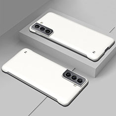 Funda Dura Plastico Rigida Carcasa Mate M03 para Samsung Galaxy S21 5G Blanco