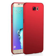 Funda Dura Plastico Rigida Carcasa Mate M03 para Samsung Galaxy S6 Edge SM-G925 Rojo