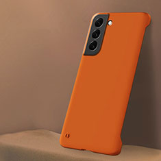 Funda Dura Plastico Rigida Carcasa Mate M04 para Samsung Galaxy S23 Plus 5G Naranja