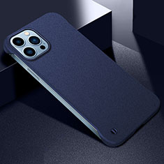 Funda Dura Plastico Rigida Carcasa Mate M05 para Apple iPhone 14 Pro Azul