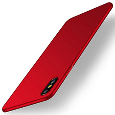 Funda Dura Plastico Rigida Carcasa Mate M15 para Apple iPhone X Rojo