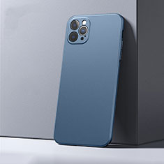 Funda Dura Plastico Rigida Carcasa Mate P01 para Apple iPhone 12 Pro Azul