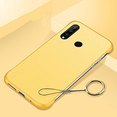 Funda Dura Plastico Rigida Carcasa Mate P01 para Huawei P30 Lite New Edition Amarillo