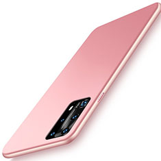 Funda Dura Plastico Rigida Carcasa Mate P01 para Huawei P40 Pro+ Plus Oro Rosa