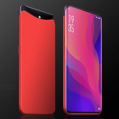 Funda Dura Plastico Rigida Carcasa Mate P01 para Oppo Find X Rojo