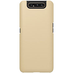 Funda Dura Plastico Rigida Carcasa Mate P01 para Samsung Galaxy A80 Oro