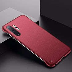 Funda Dura Plastico Rigida Carcasa Mate P01 para Samsung Galaxy Note 10 Plus Rojo