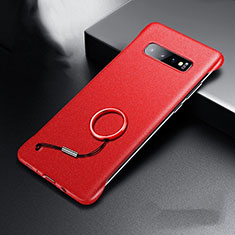 Funda Dura Plastico Rigida Carcasa Mate P01 para Samsung Galaxy S10 Plus Rojo