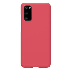 Funda Dura Plastico Rigida Carcasa Mate P01 para Samsung Galaxy S20 5G Rojo