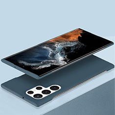 Funda Dura Plastico Rigida Carcasa Mate P01 para Samsung Galaxy S21 Ultra 5G Azul