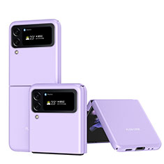 Funda Dura Plastico Rigida Carcasa Mate P01 para Samsung Galaxy Z Flip4 5G Morado