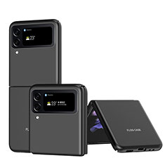 Funda Dura Plastico Rigida Carcasa Mate P01 para Samsung Galaxy Z Flip4 5G Negro