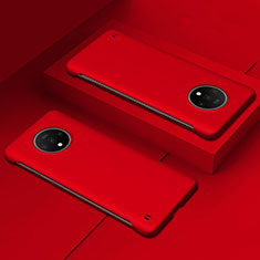 Funda Dura Plastico Rigida Carcasa Mate P02 para OnePlus 7T Rojo