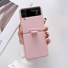 Funda Dura Plastico Rigida Carcasa Mate P02 para Samsung Galaxy Z Flip4 5G Oro Rosa