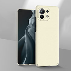 Funda Dura Plastico Rigida Carcasa Mate P03 para Xiaomi Mi 11 5G Blanco