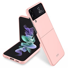 Funda Dura Plastico Rigida Carcasa Mate P04 para Samsung Galaxy Z Flip4 5G Oro Rosa