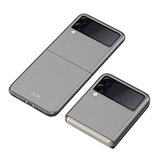 Funda Dura Plastico Rigida Carcasa Mate P06 para Samsung Galaxy Z Flip3 5G Gris