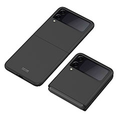 Funda Dura Plastico Rigida Carcasa Mate P06 para Samsung Galaxy Z Flip3 5G Negro
