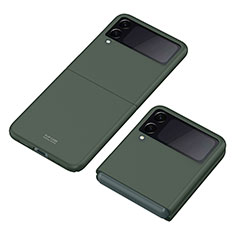 Funda Dura Plastico Rigida Carcasa Mate P06 para Samsung Galaxy Z Flip3 5G Verde