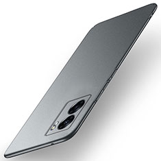 Funda Dura Plastico Rigida Carcasa Mate para Oppo A57 5G Gris Oscuro