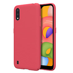 Funda Dura Plastico Rigida Carcasa Mate para Samsung Galaxy A01 SM-A015 Rojo