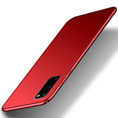 Funda Dura Plastico Rigida Carcasa Mate para Samsung Galaxy S20 FE 4G Rojo