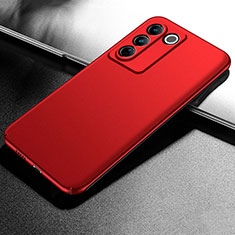 Funda Dura Plastico Rigida Carcasa Mate para Vivo V27 Pro 5G Rojo