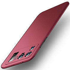 Funda Dura Plastico Rigida Carcasa Mate para Xiaomi Mi 11 Ultra 5G Rojo