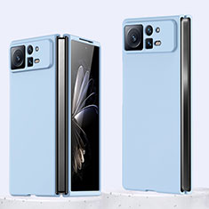 Funda Dura Plastico Rigida Carcasa Mate para Xiaomi Mix Fold 2 5G Azul Cielo