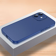 Funda Dura Plastico Rigida Carcasa Mate QC1 para Apple iPhone 12 Azul