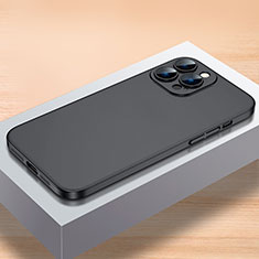 Funda Dura Plastico Rigida Carcasa Mate QC1 para Apple iPhone 12 Pro Max Negro