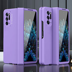 Funda Dura Plastico Rigida Carcasa Mate R01 para Oppo Find N 5G Morado