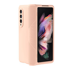 Funda Dura Plastico Rigida Carcasa Mate R01 para Samsung Galaxy Z Fold4 5G Oro Rosa