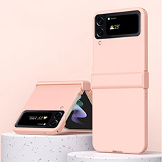 Funda Dura Plastico Rigida Carcasa Mate R04 para Samsung Galaxy Z Flip4 5G Oro Rosa