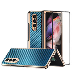 Funda Dura Plastico Rigida Carcasa Mate R05 para Samsung Galaxy Z Fold4 5G Azul