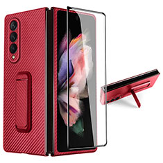 Funda Dura Plastico Rigida Carcasa Mate R06 para Samsung Galaxy Z Fold4 5G Rojo