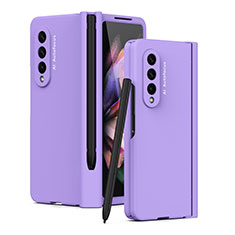 Funda Dura Plastico Rigida Carcasa Mate T01 para Samsung Galaxy Z Fold3 5G Morado