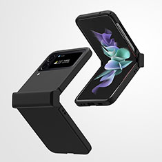 Funda Dura Plastico Rigida Carcasa Mate T02 para Samsung Galaxy Z Flip4 5G Negro