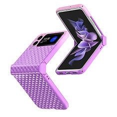 Funda Dura Plastico Rigida Carcasa Mate T03 para Samsung Galaxy Z Flip4 5G Morado