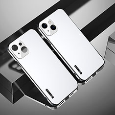 Funda Dura Plastico Rigida Carcasa Mate TB4 para Apple iPhone 13 Plata