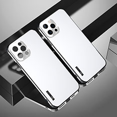 Funda Dura Plastico Rigida Carcasa Mate TB4 para Apple iPhone 14 Pro Max Plata