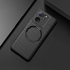Funda Dura Plastico Rigida Carcasa Mate Twill con Mag-Safe Magnetic para Xiaomi Mi 13T 5G Negro
