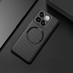 Funda Dura Plastico Rigida Carcasa Mate Twill con Mag-Safe Magnetic para Xiaomi Mi 14 5G Negro