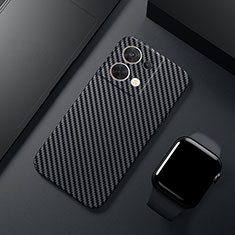 Funda Dura Plastico Rigida Carcasa Mate Twill para Oppo Reno8 Pro 5G Negro