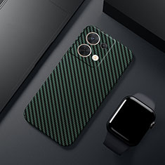 Funda Dura Plastico Rigida Carcasa Mate Twill para Oppo Reno9 Pro 5G Verde