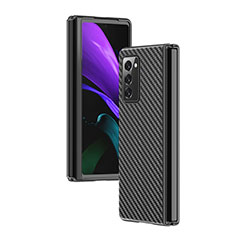 Funda Dura Plastico Rigida Carcasa Mate Twill para Samsung Galaxy Z Fold2 5G Negro