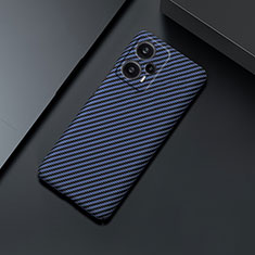 Funda Dura Plastico Rigida Carcasa Mate Twill para Xiaomi Poco F5 5G Azul
