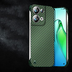 Funda Dura Plastico Rigida Carcasa Mate Twill T01 para Oppo Reno8 5G Verde