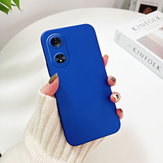 Funda Dura Plastico Rigida Carcasa Mate YK1 para Oppo A58x 5G Azul